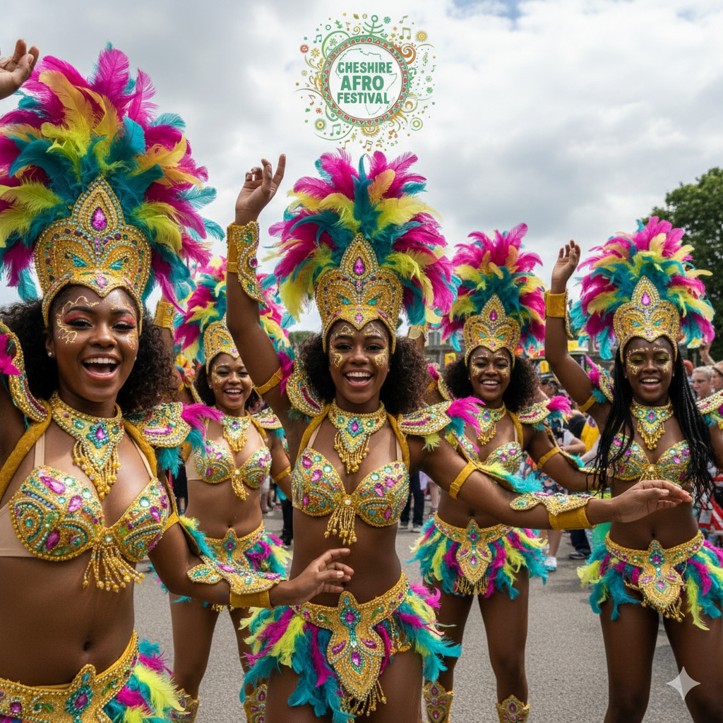Dancers at Cheshire Afrofest