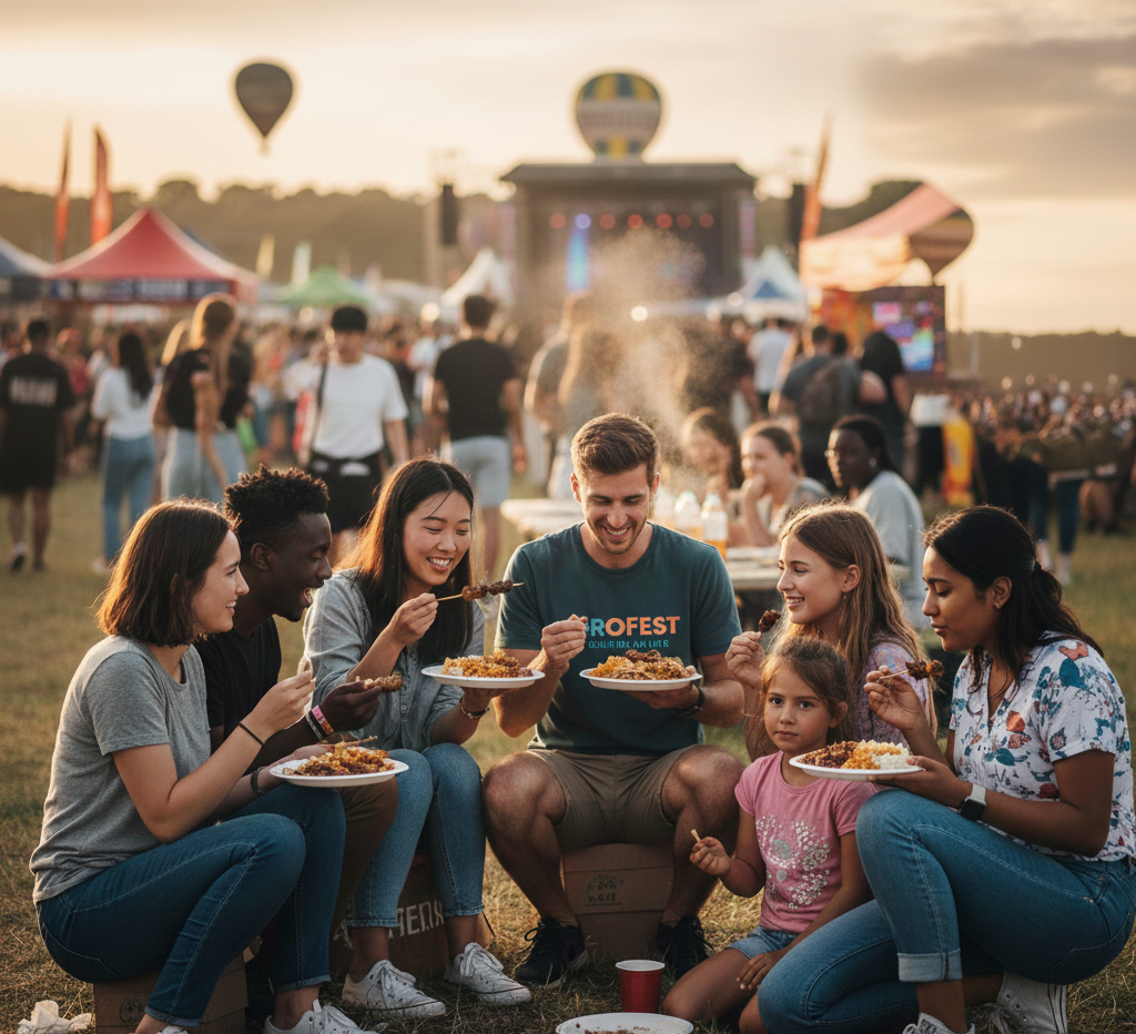 Family bonding at Cheshire Afrofest
