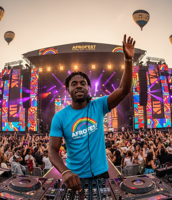 DJ at Cheshire Afrofest